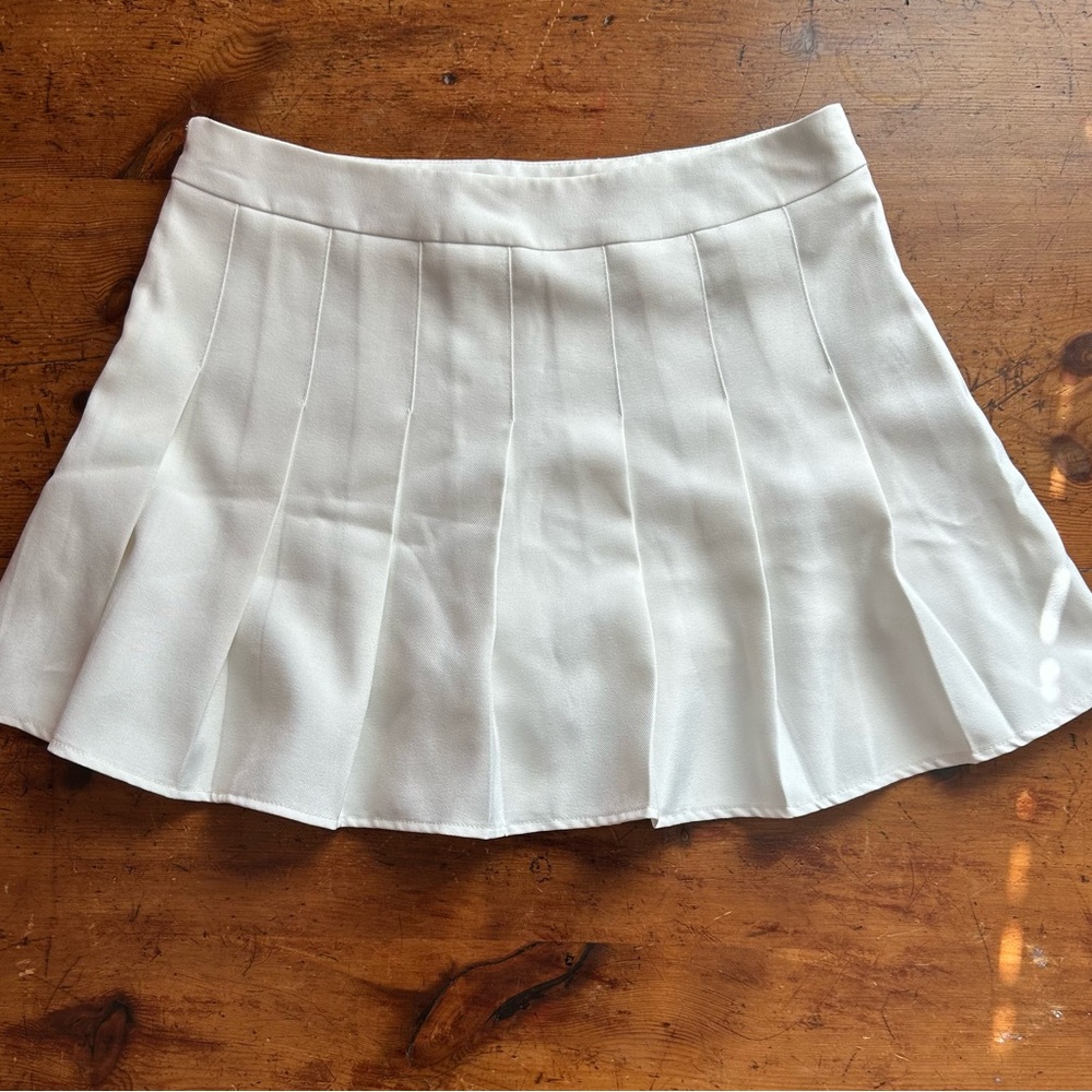 Elegant Cream Mini Skirt